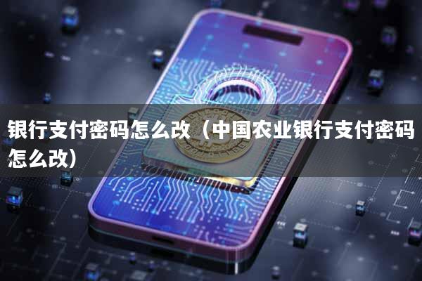 银行支付密码怎么改（中国农业银行支付密码怎么改）