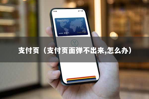 支付页（支付页面弹不出来,怎么办）