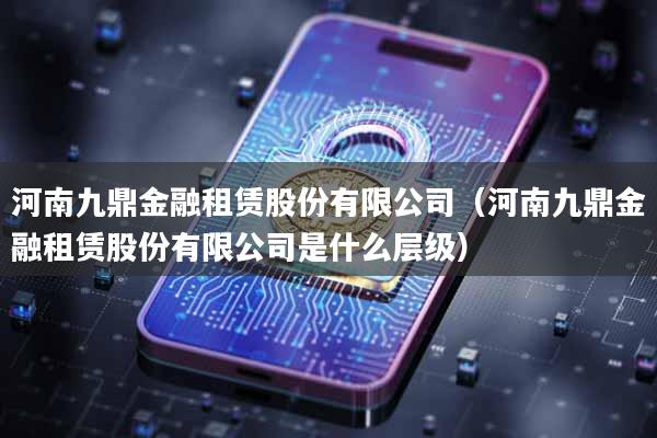 河南九鼎金融租赁股份有限公司（河南九鼎金融租赁股份有限公司是什么层级）